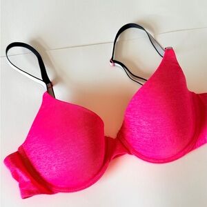Victoria's Secret Hot Pink Uplift Semi Demi Bra 34B